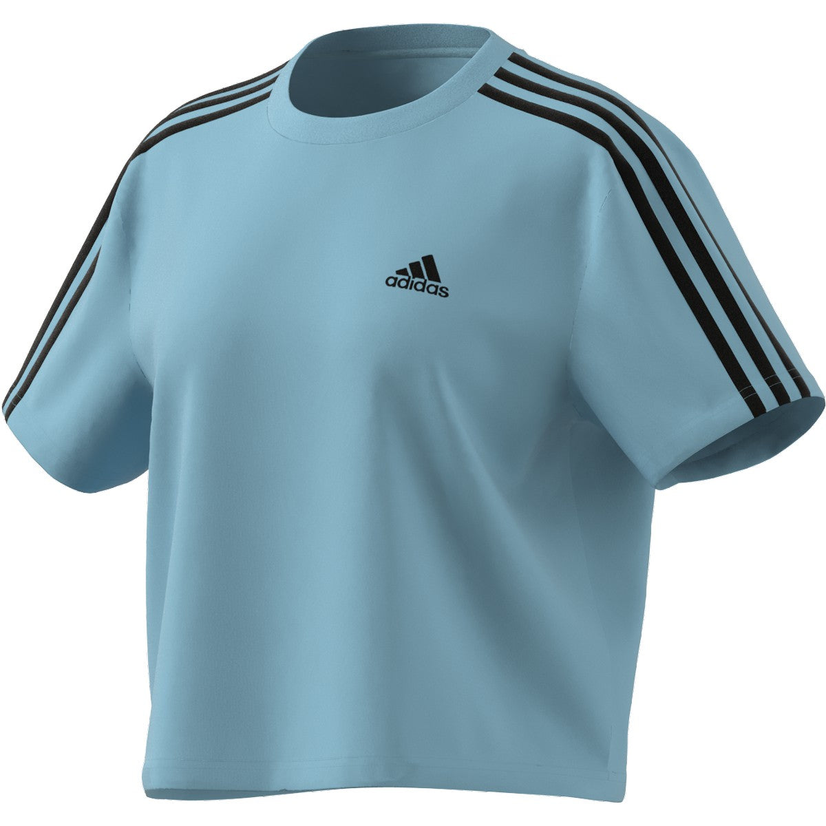 adidas 3 Stripe Womens Crop Top