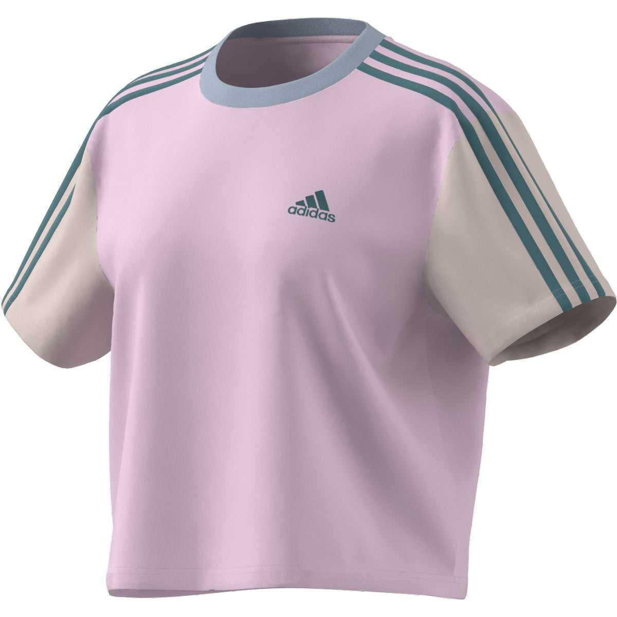adidas 3 Stripe Womens Crop Top