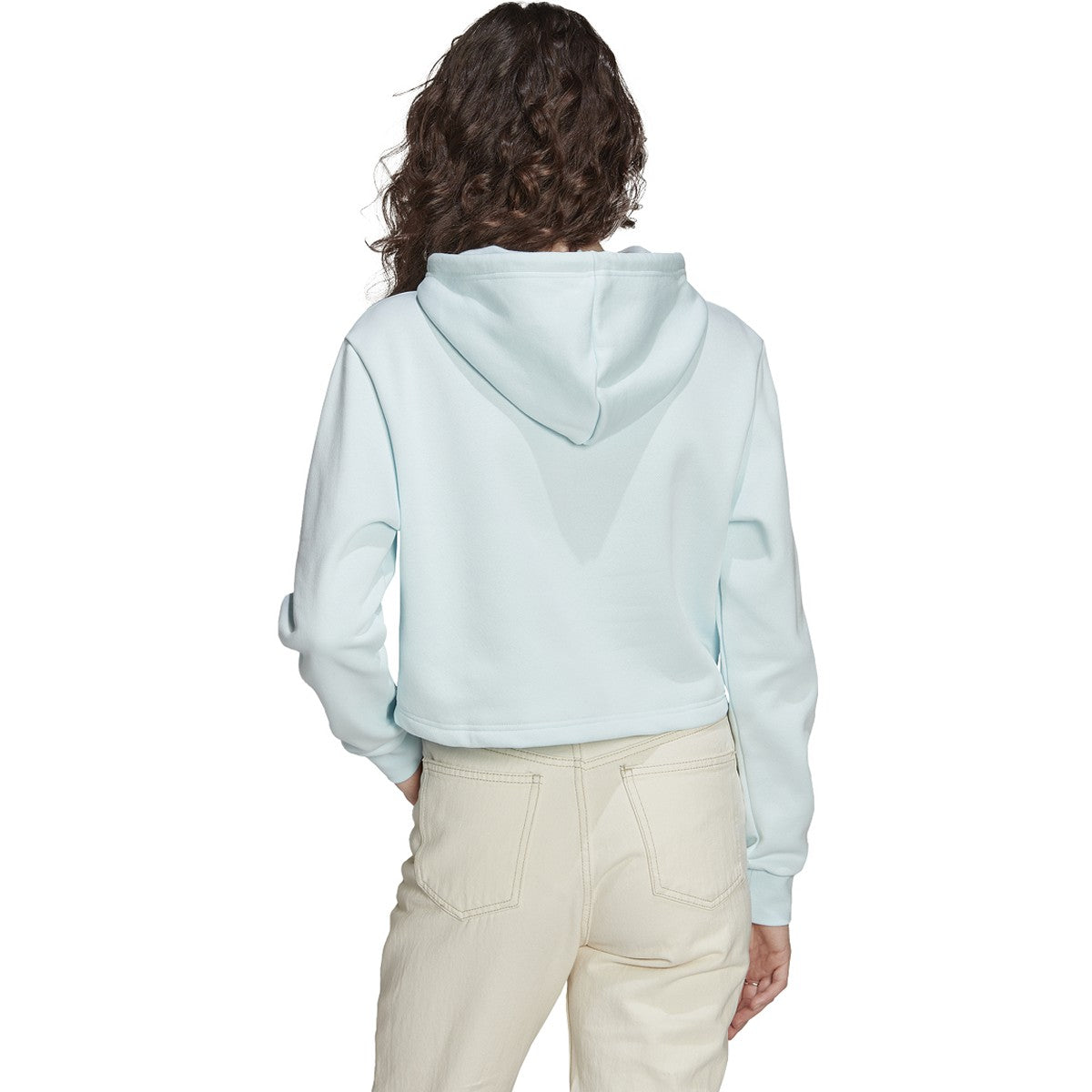 adidas Adicolor Essentials Womens Crop Top Fleece Hoodie