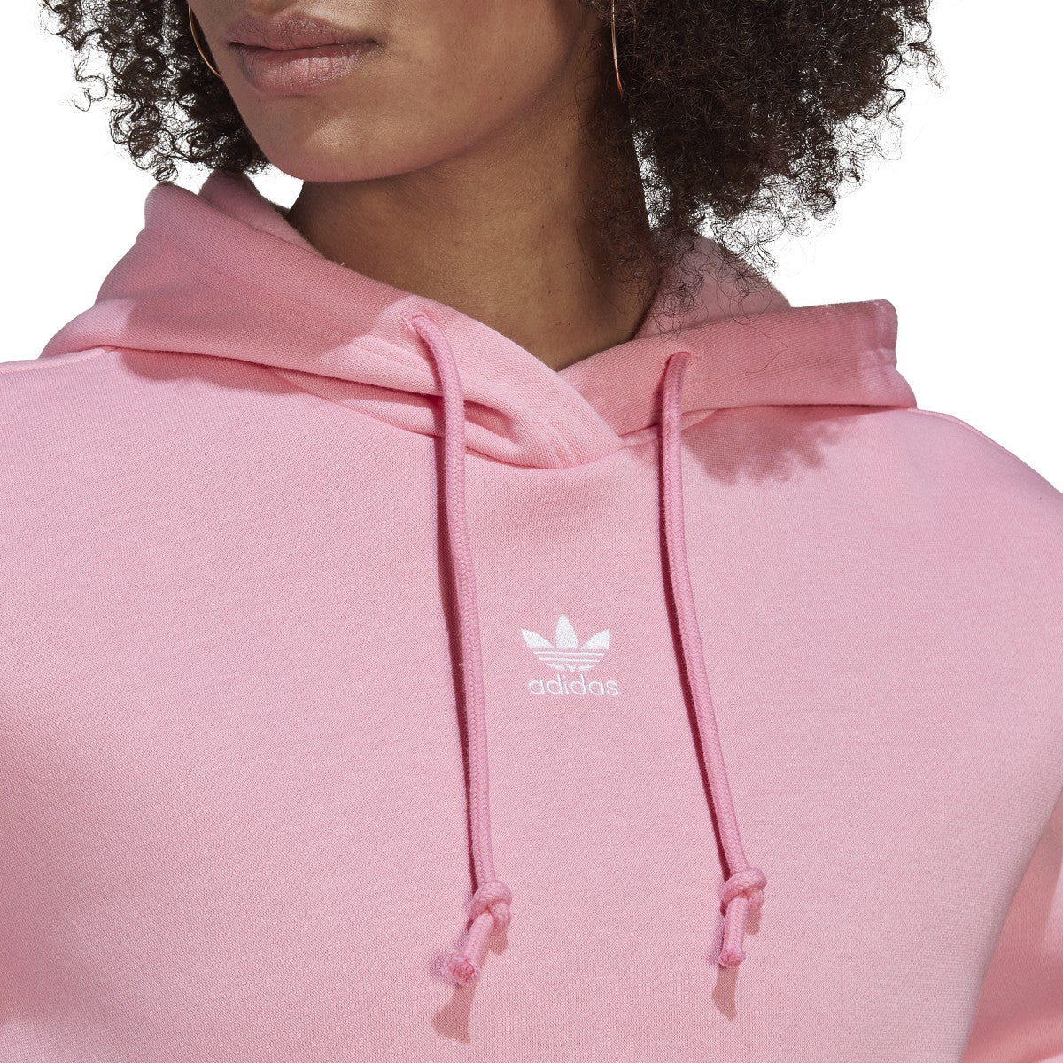 adidas Adicolor Essentials Womens Crop Top Fleece Hoodie