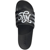 adidas Adilette Comfort Mens Slides in Black and White