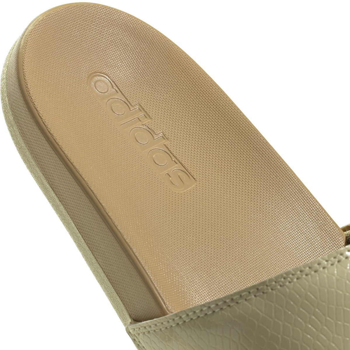 adidas Adilette Comfort Womens Slides in Gold