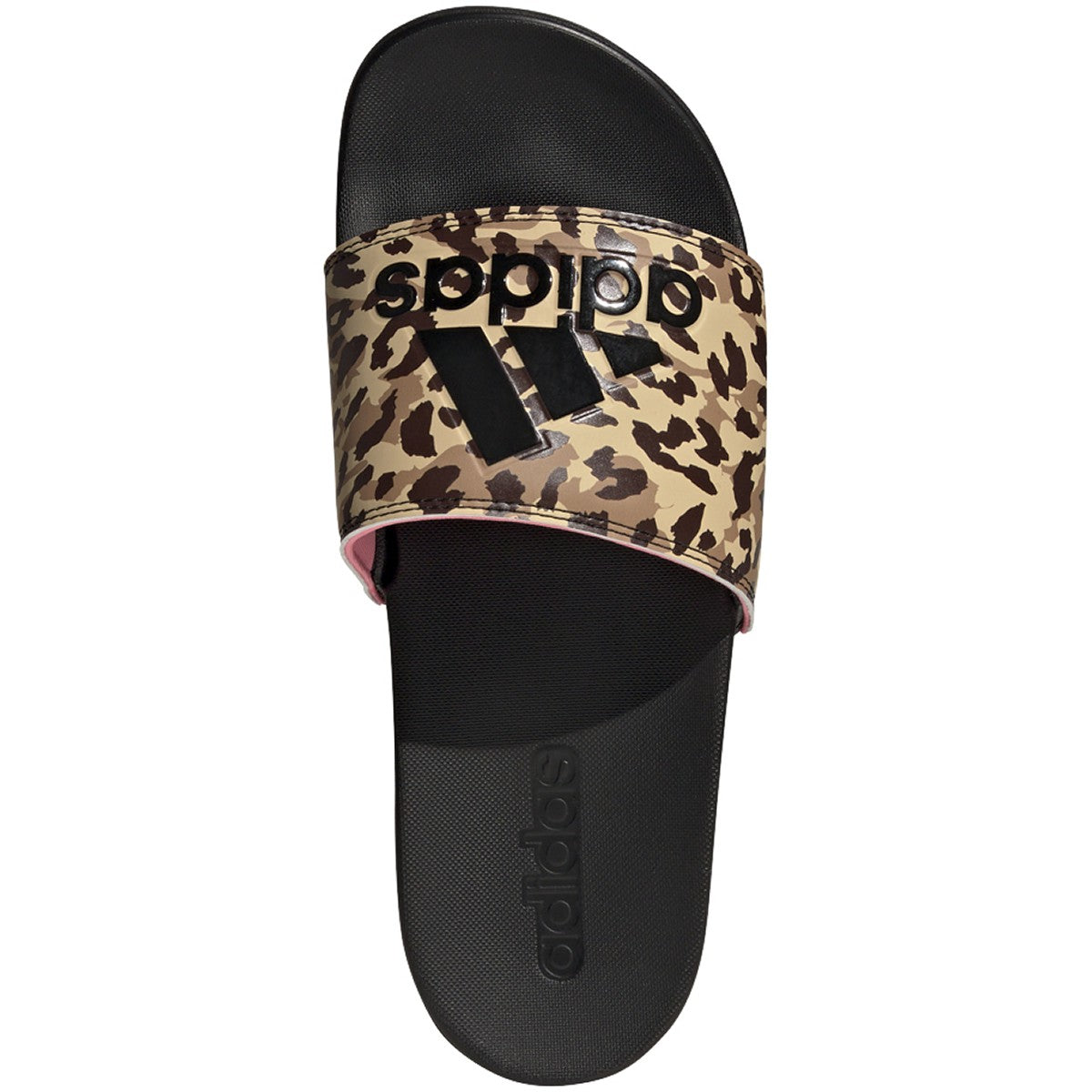 adidas Adilette Comfort Womens Slides with Cheetah Print