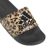 adidas Adilette Comfort Womens Slides with Cheetah Print