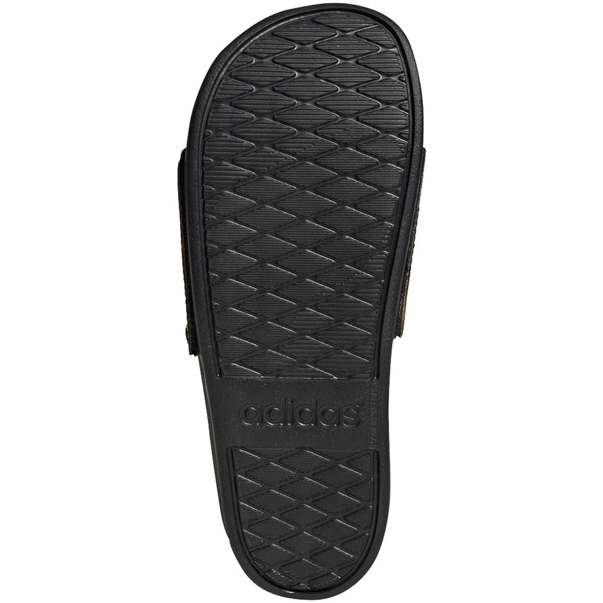 adidas Adilette Comfort Womens Slides with Tortoiseshell Print