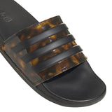 adidas Adilette Comfort Womens Slides with Tortoiseshell Print