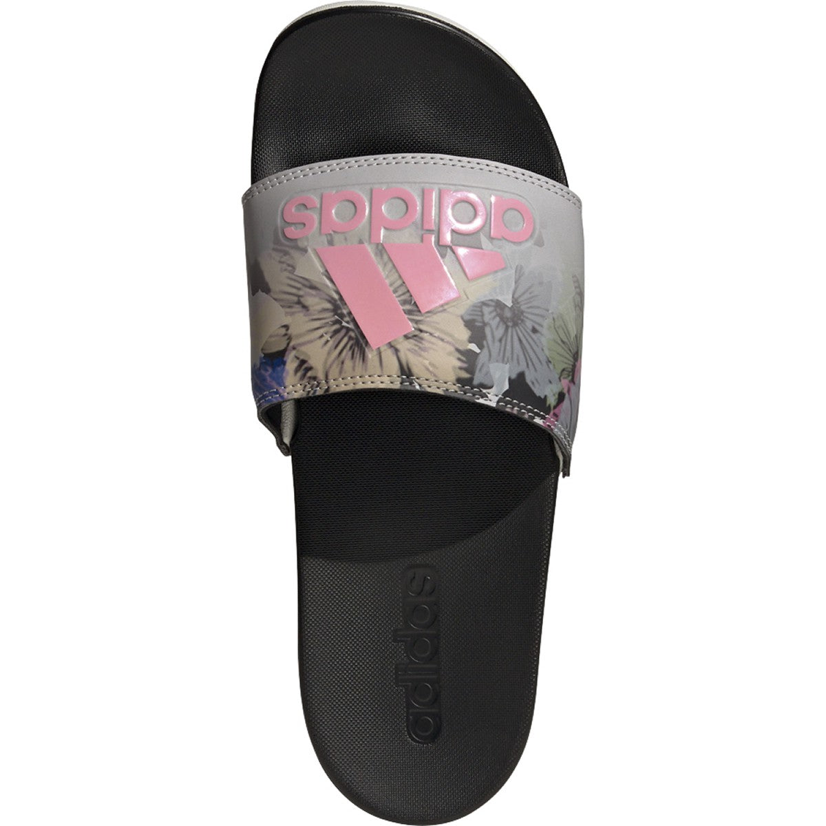 adidas Adilette Comfort Womens Swim Slides in Grey