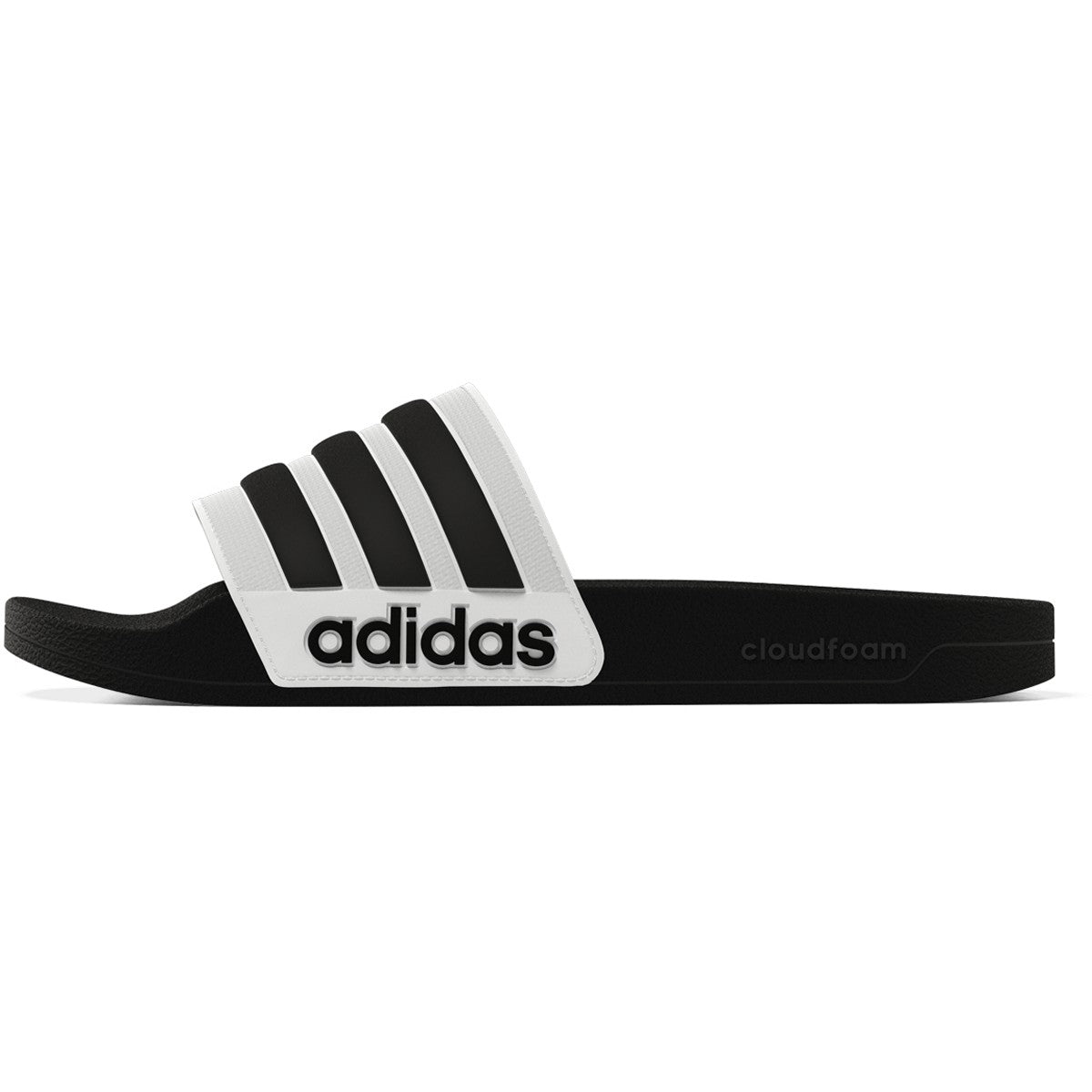 adidas Adilette Shower Mens Slides in Black and White
