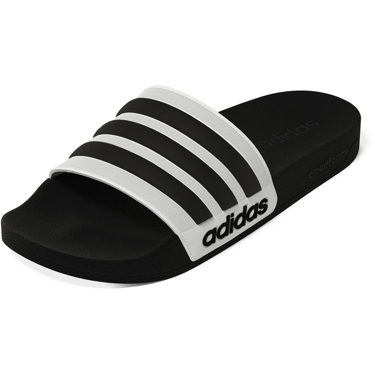 adidas Adilette Shower Mens Slides in Black and White