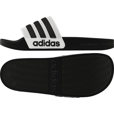 adidas Adilette Shower Mens Slides in Black and White