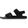 adidas Adilette Mens Swim Sandal in Black and Grey