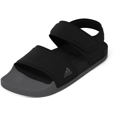 adidas Adilette Mens Swim Sandal in Black and Grey