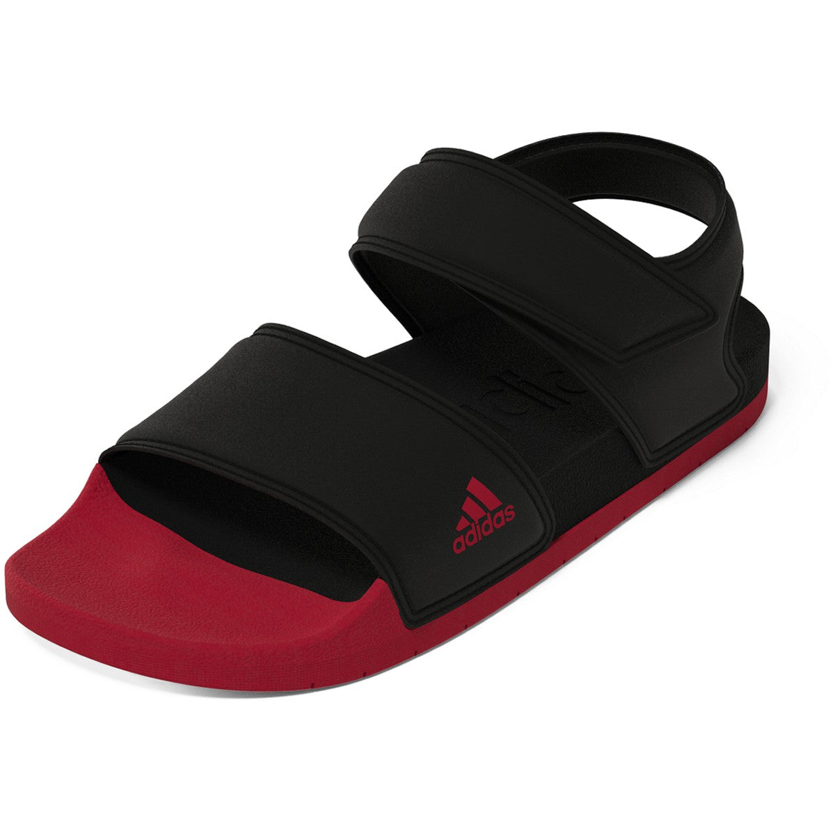 adidas Adilette Mens Swim Sandal in Red and Black