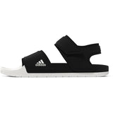 adidas Adilette Swim Sandals in Black and White