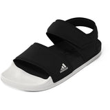 adidas Adilette Swim Sandals in Black and White