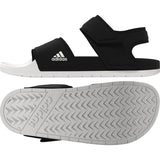 adidas Adilette Swim Sandals in Black and White