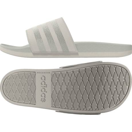 adidas Adilette Womens Comfort Slides in White
