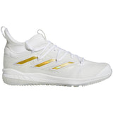 adidas Adizero Afterburner Mens Turf Baseball Shoes in White