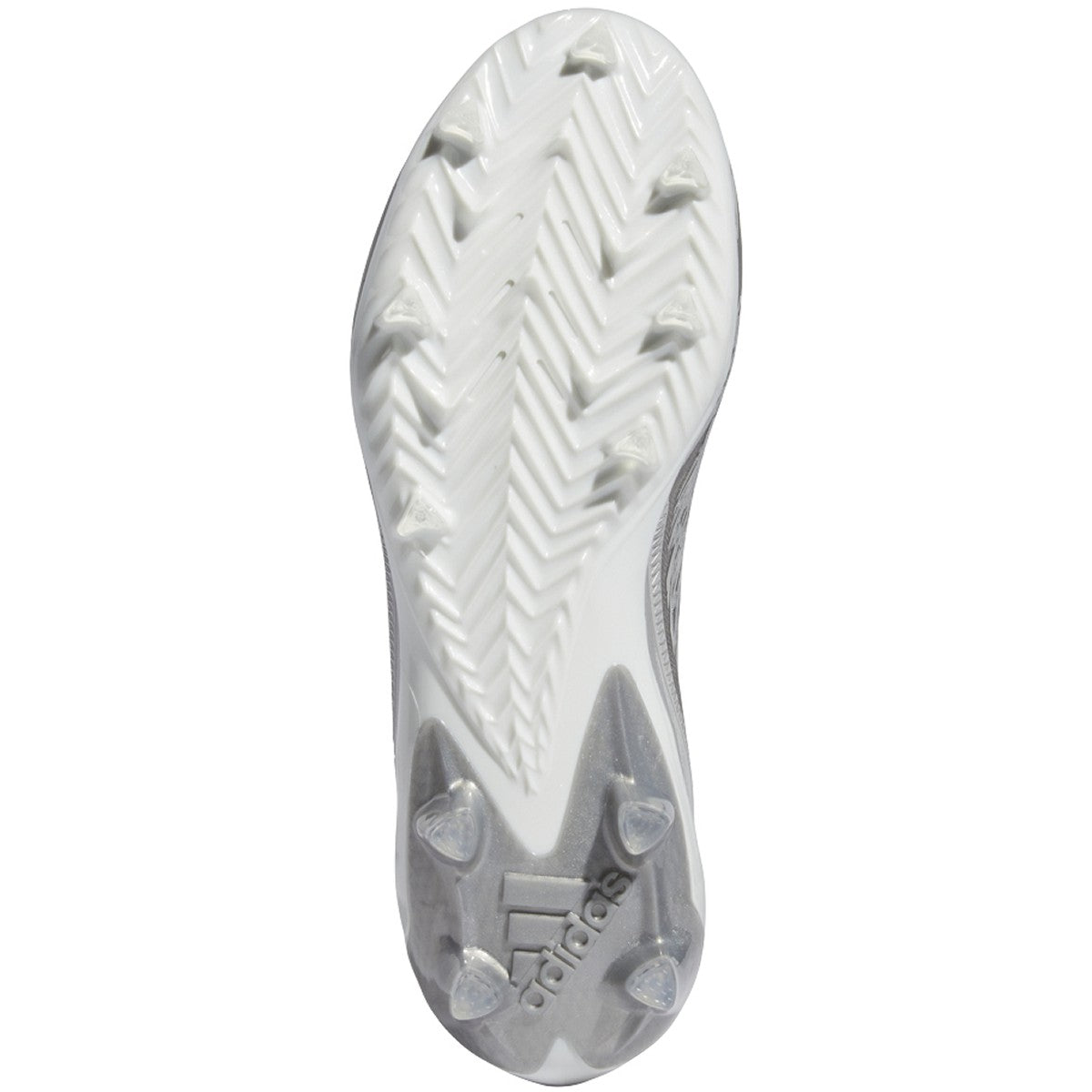 adidas Adizero Mens Football Cleats in Gray and Silver