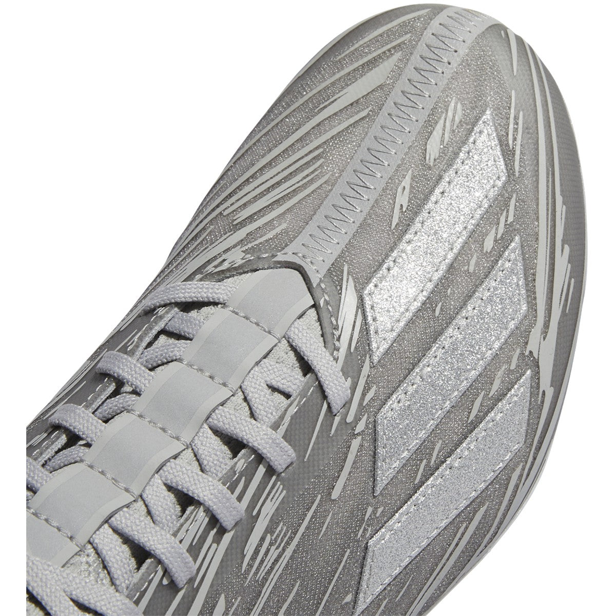 adidas Adizero Mens Football Cleats in Gray and Silver