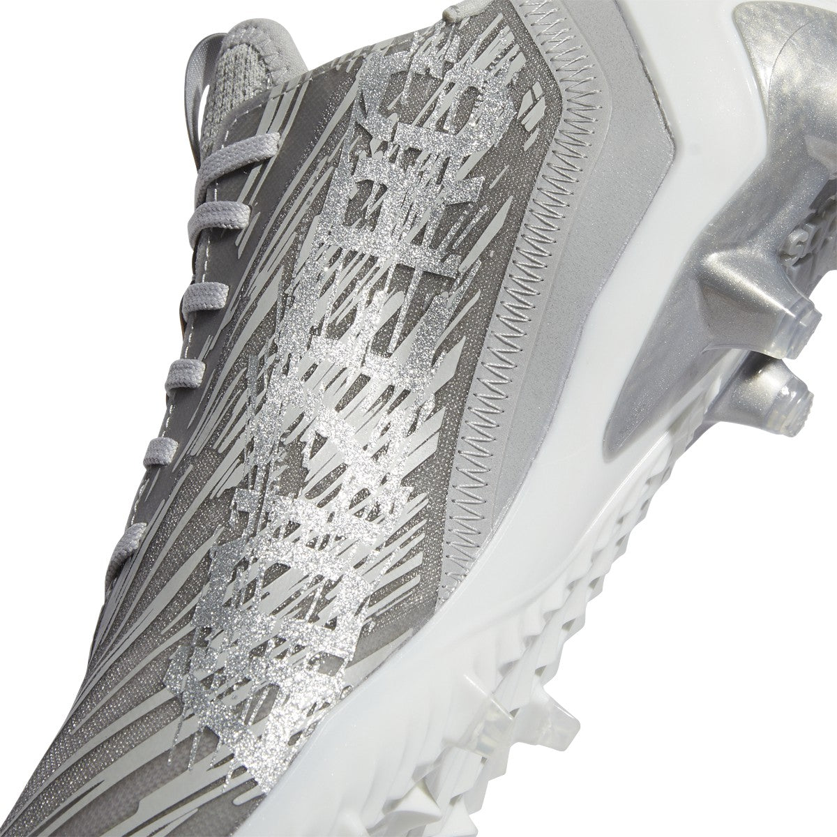 adidas Adizero Mens Football Cleats in Gray and Silver