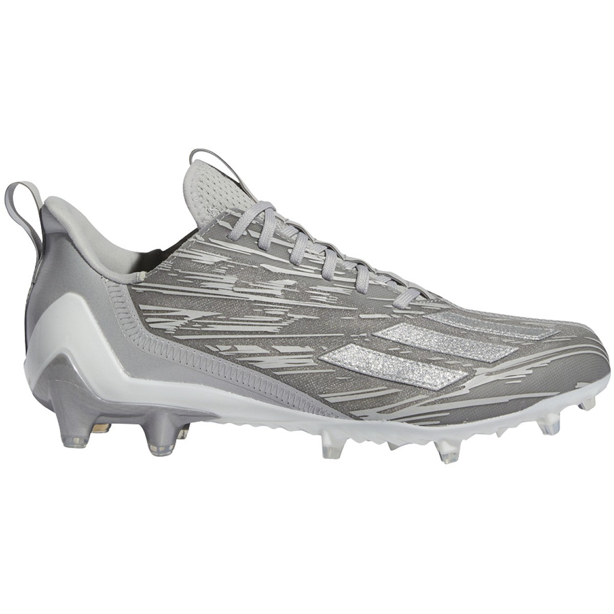 adidas Adizero Mens Football Cleats in Gray and Silver