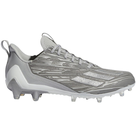 adidas Adizero Mens Football Cleats in Gray and Silver