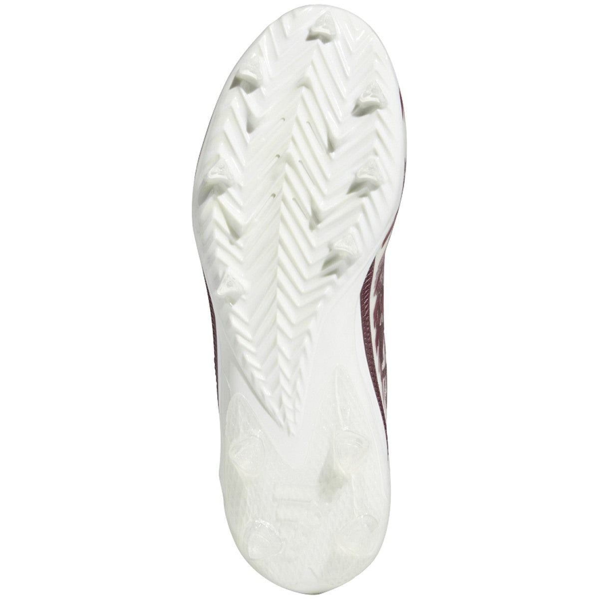 adidas Adizero Mens Football Cleats in White and Maroon
