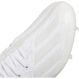 adidas Adizero Primeknit Mens Football Cleats in White and Silver