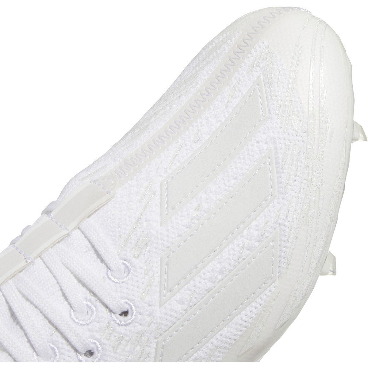 adidas Adizero Primeknit Mens Football Cleats in White and Silver