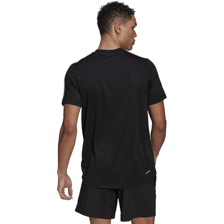 adidas Aeroready Designed to Move 3-Stripe Mens Training T-Shirt