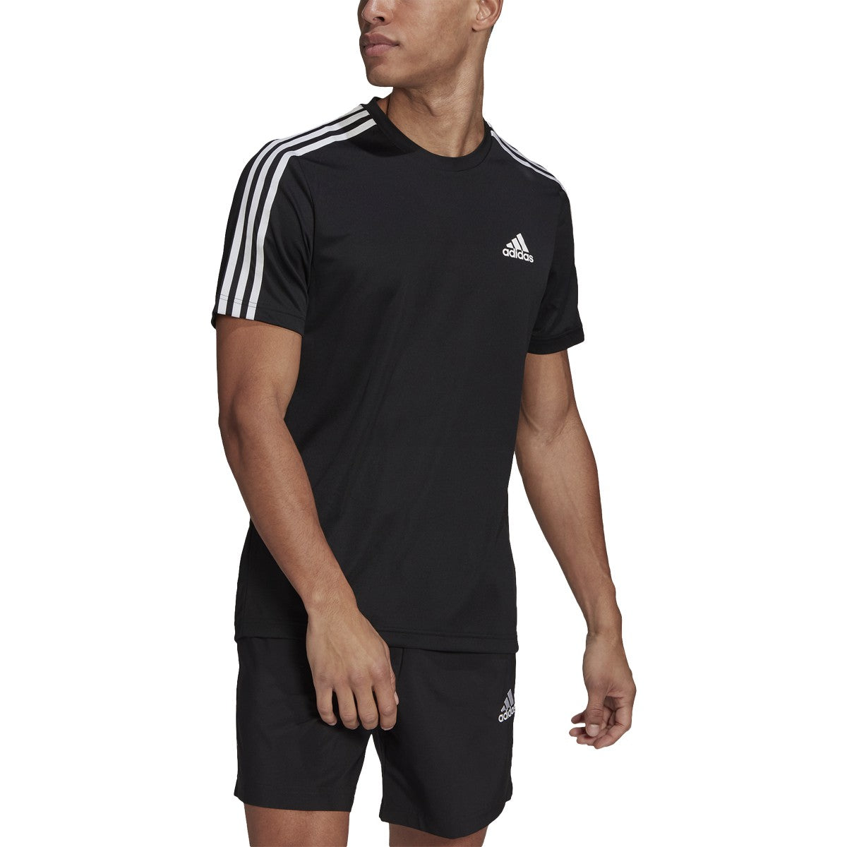 adidas Aeroready Designed to Move 3-Stripe Mens Training T-Shirt