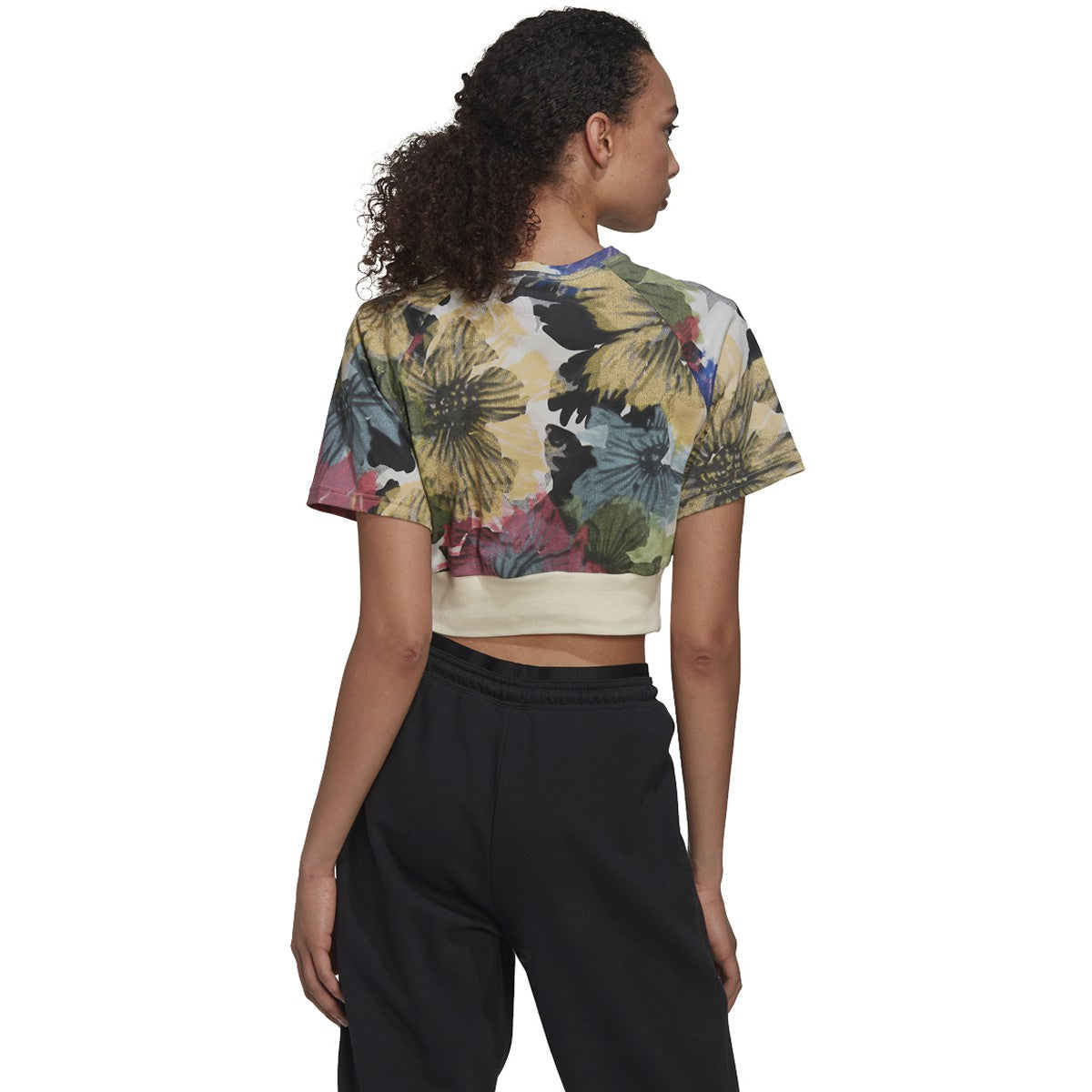 adidas All Over Print Womens Crop Tee