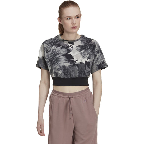 adidas All Over Print Womens Crop Tee
