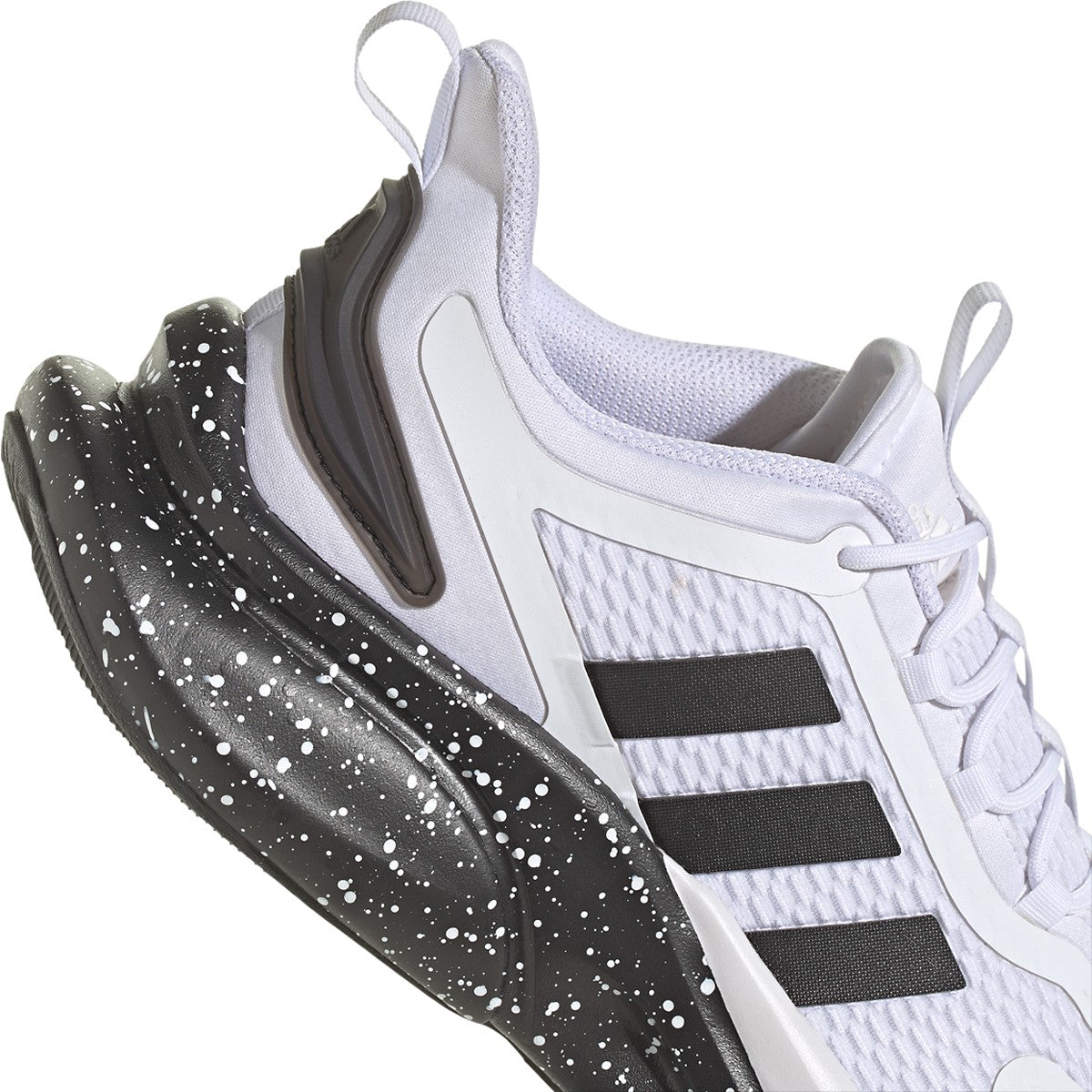 adidas Alphabounce+ Mens Running Shoes in White and Black
