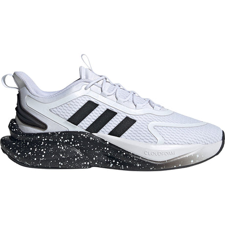 adidas Alphabounce+ Mens Running Shoes in White and Black