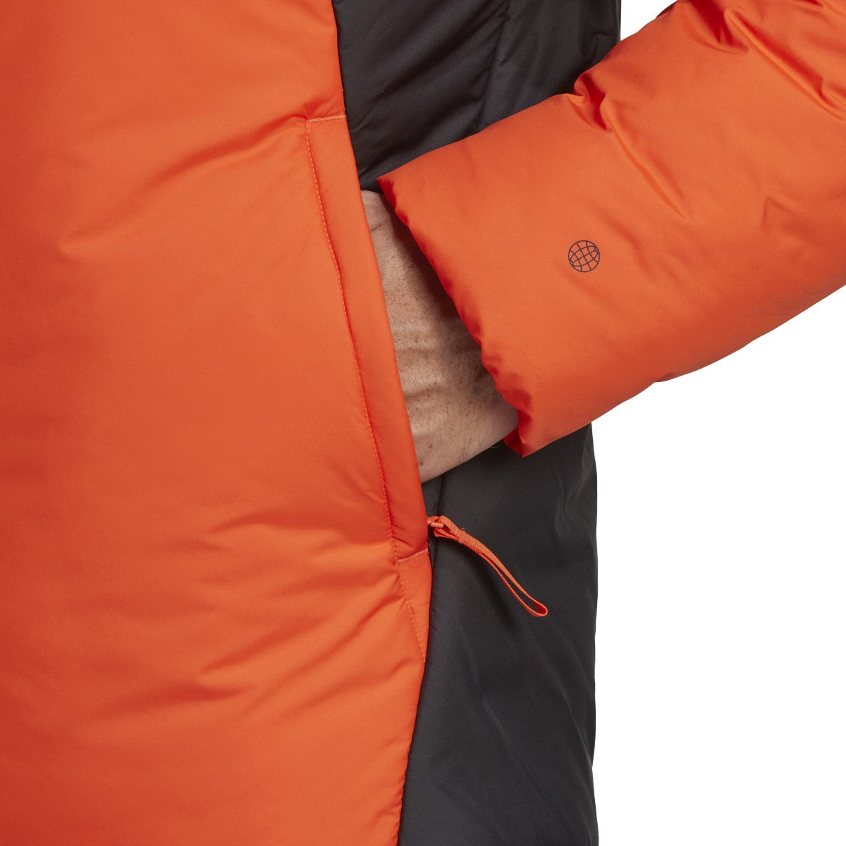 adidas BCS 3-Stripe Mens Puffy Hooded Jacket