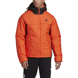 adidas BCS 3-Stripe Mens Puffy Hooded Jacket