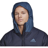 adidas BCS 3-Stripe Mens Puffy Hooded Jacket