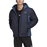 adidas BCS 3-Stripe Mens Puffy Hooded Jacket