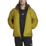 adidas BCS 3-Stripe Mens Puffy Hooded Jacket