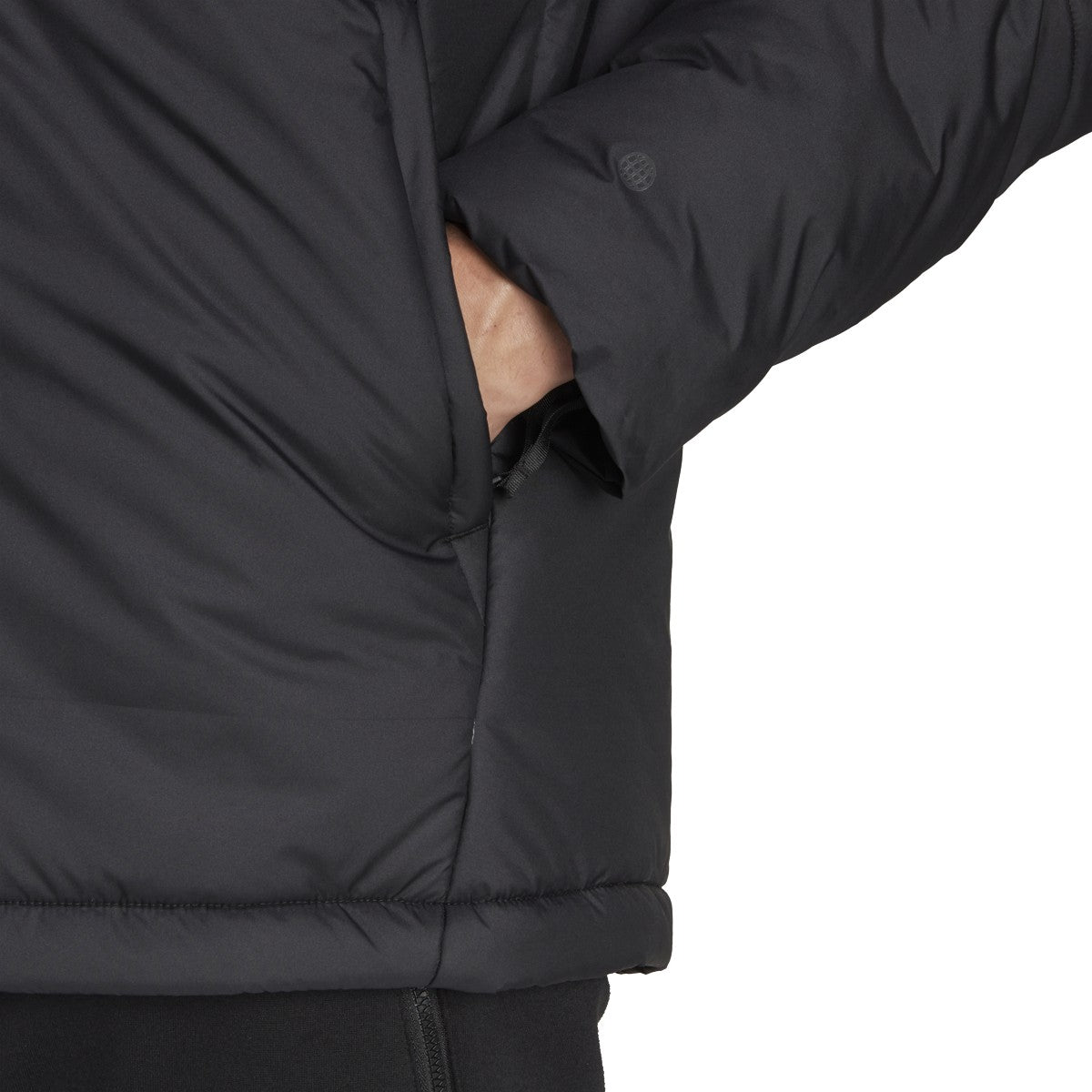 adidas BCS 3-Stripe Mens Puffy Hooded Jacket