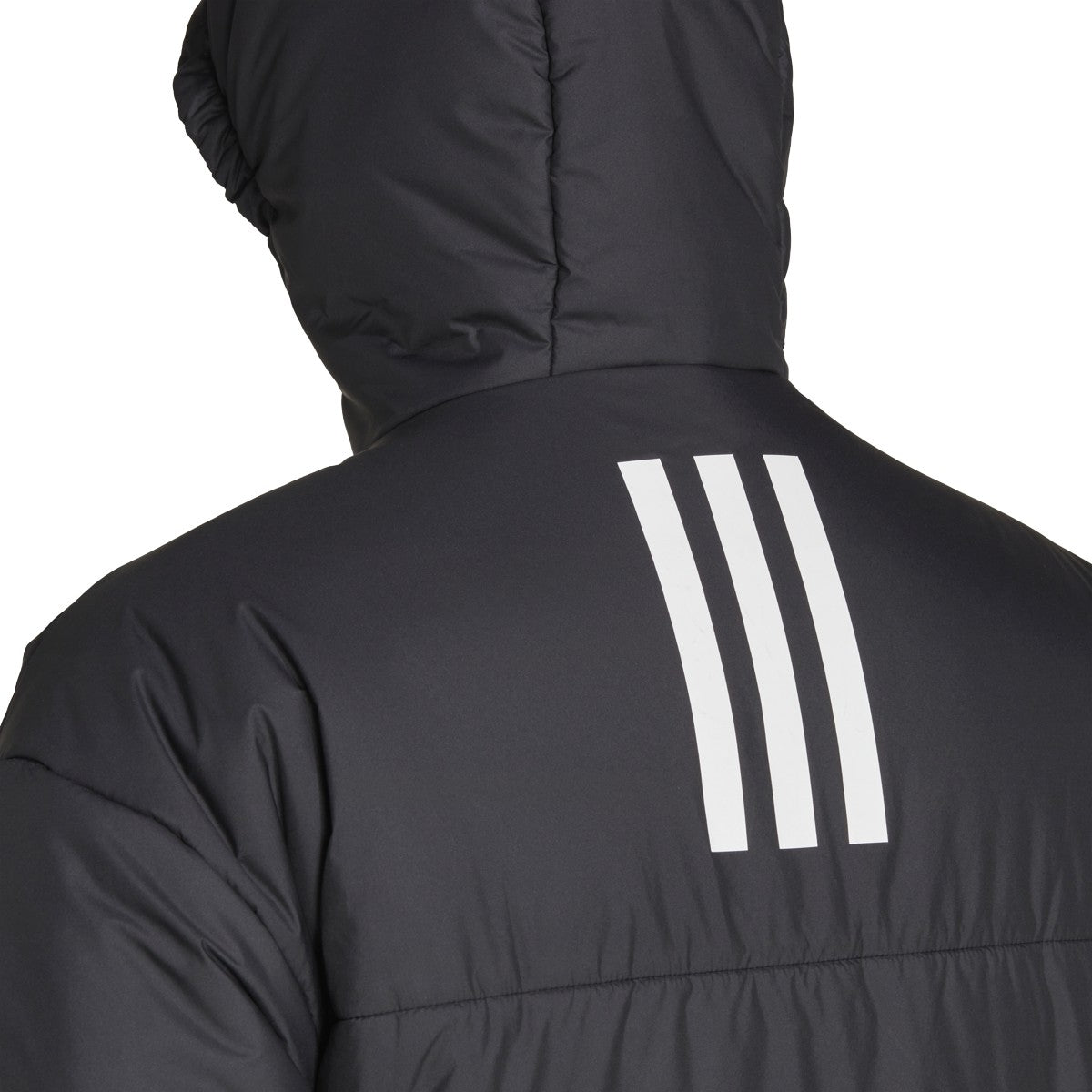 adidas BCS 3-Stripe Mens Puffy Hooded Jacket