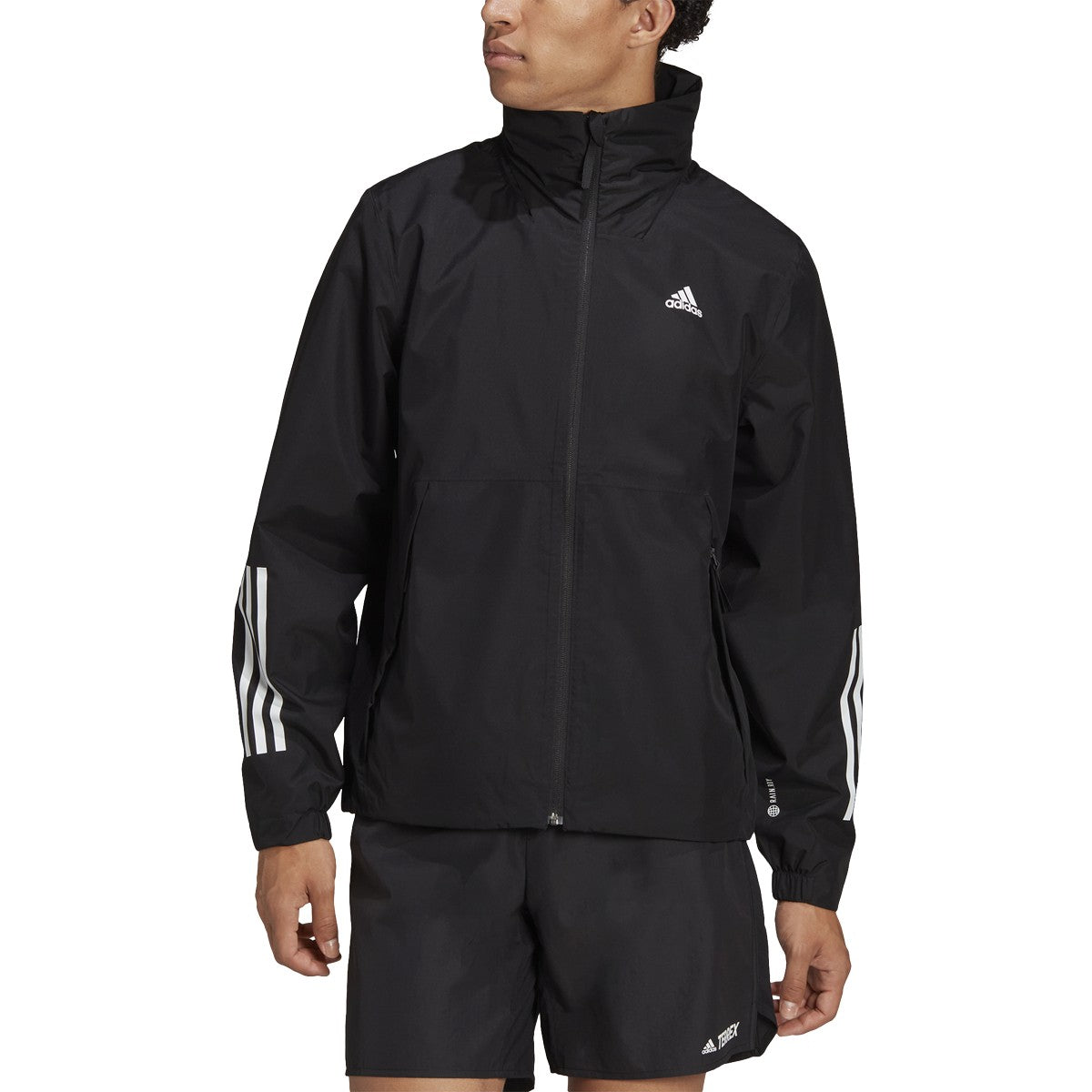 adidas BCS 3-Stripe Rain.Rdy Jacket - Mens Outdoor