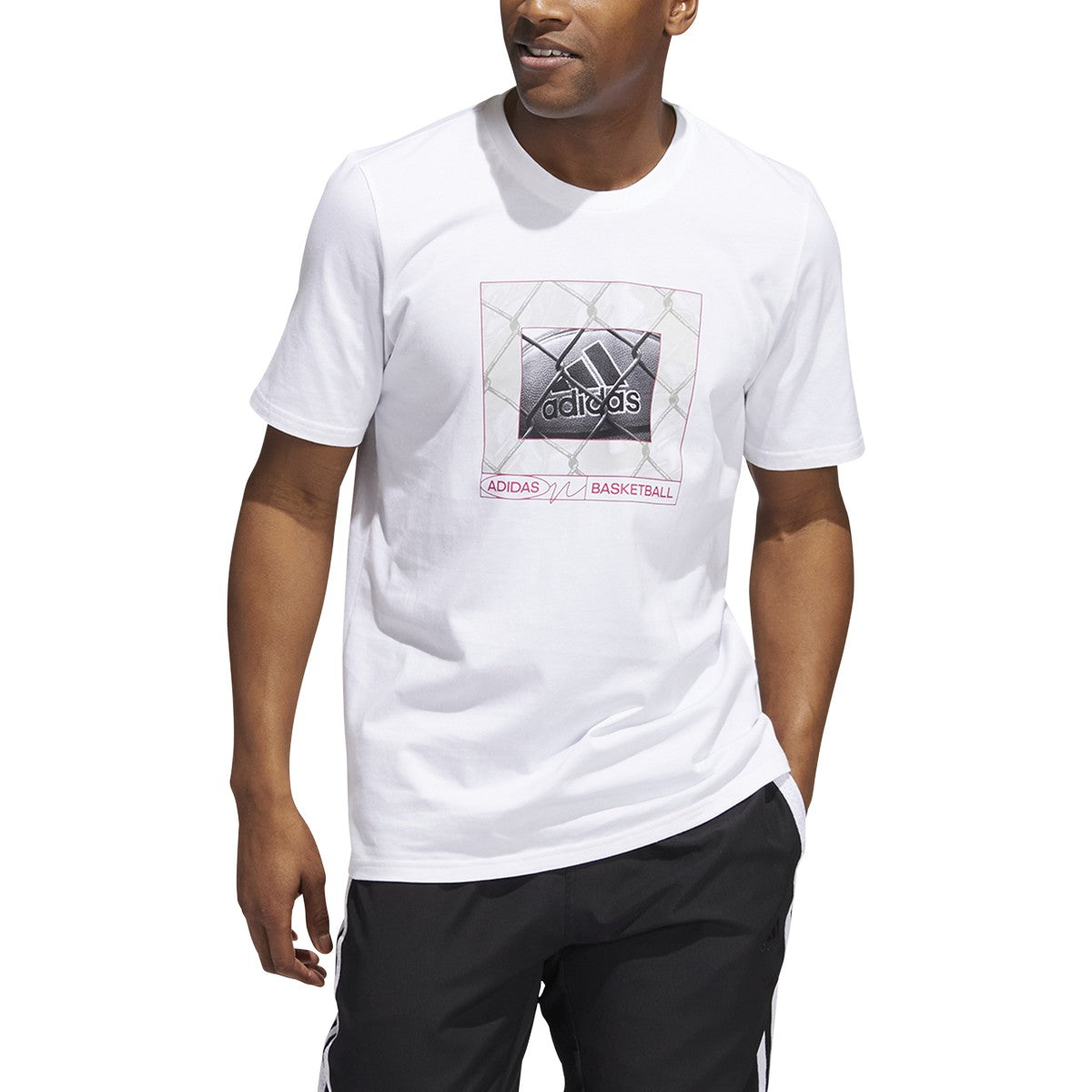 adidas Chainlink Badge of Sport Mens Basketball T-Shirt