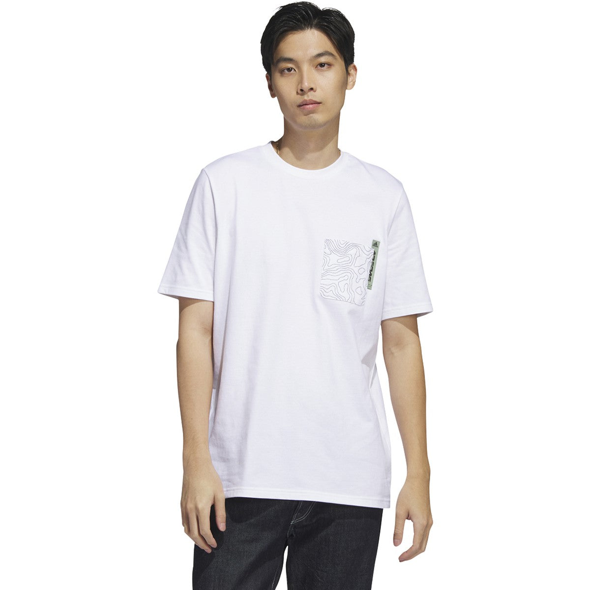 adidas City Escape Short Sleeve Mens Pocket Tee
