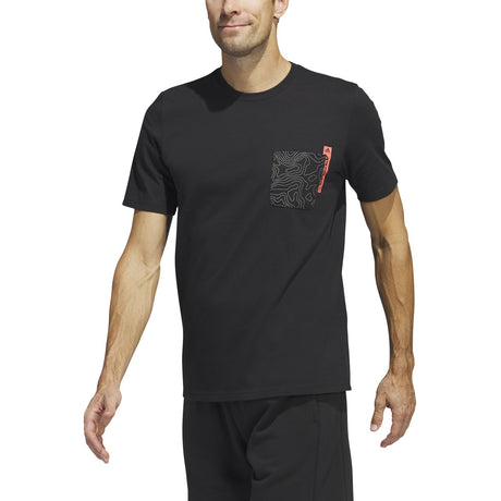 adidas City Escape Short Sleeve Mens Pocket Tee