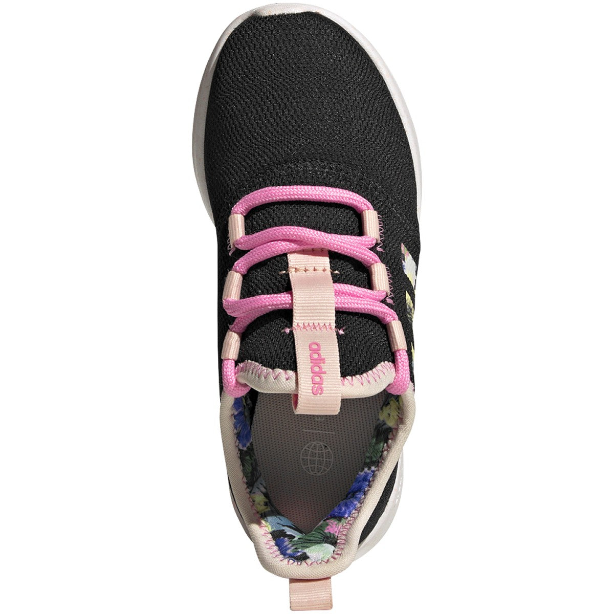 adidas Cloudfoam Pure 2.0 Kids Running Shoes with Flower Print