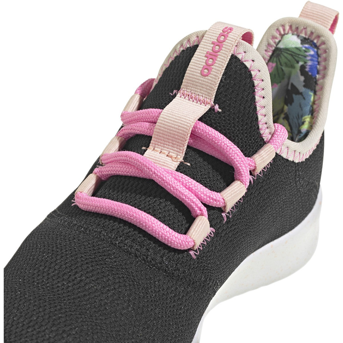 adidas Cloudfoam Pure 2.0 Kids Running Shoes with Flower Print