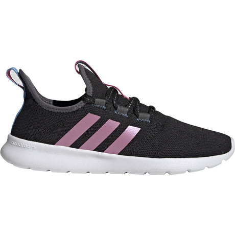 adidas Cloudfoam Pure 2.0 Womens Running Sneakers with Pink Stripes